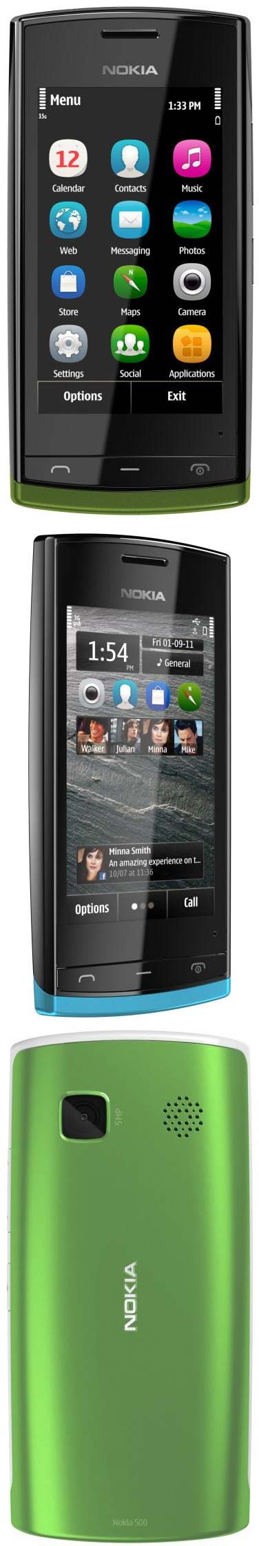 Nokia 500 - новый финский смартфон